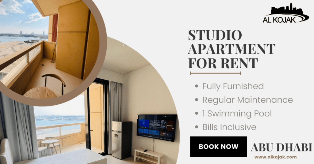 Studio Apartments For rent in abu dhabi